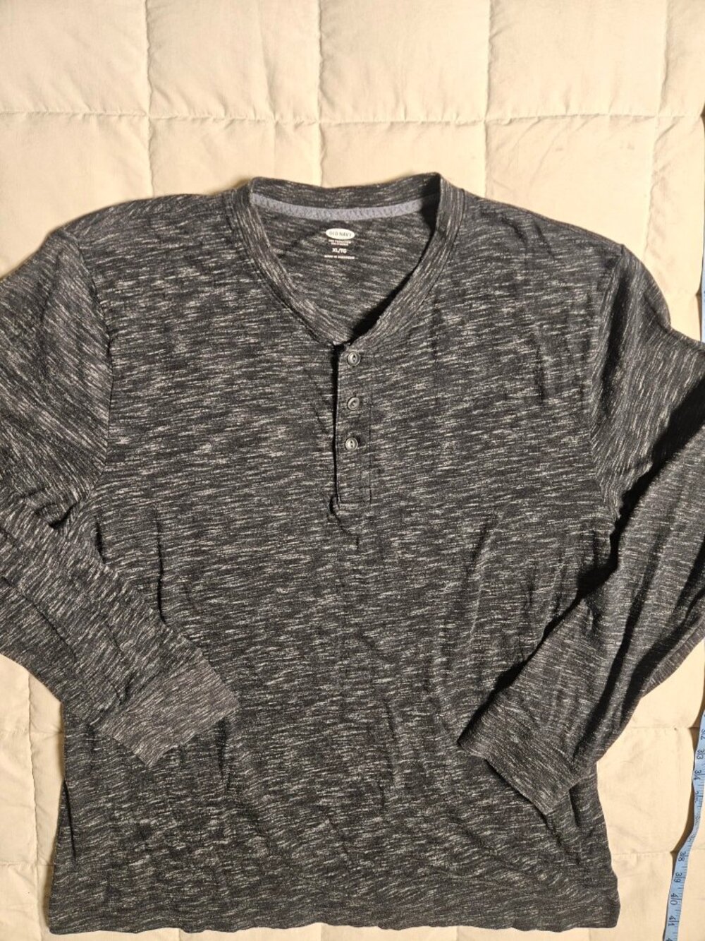 Old Navy Henley Shirt Gray XL